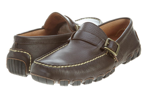 Polo Ralph Lauren Arkley Buckle Dark Brown Tumbled Grain Mens Style 803168169