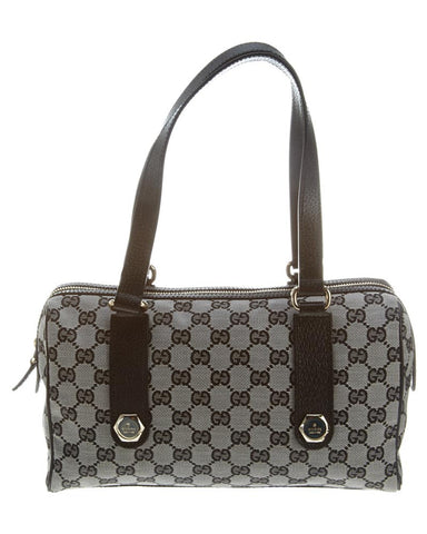 GUCCI WOMENS Canvas Logo Hobo Bag - STYLE # 211523