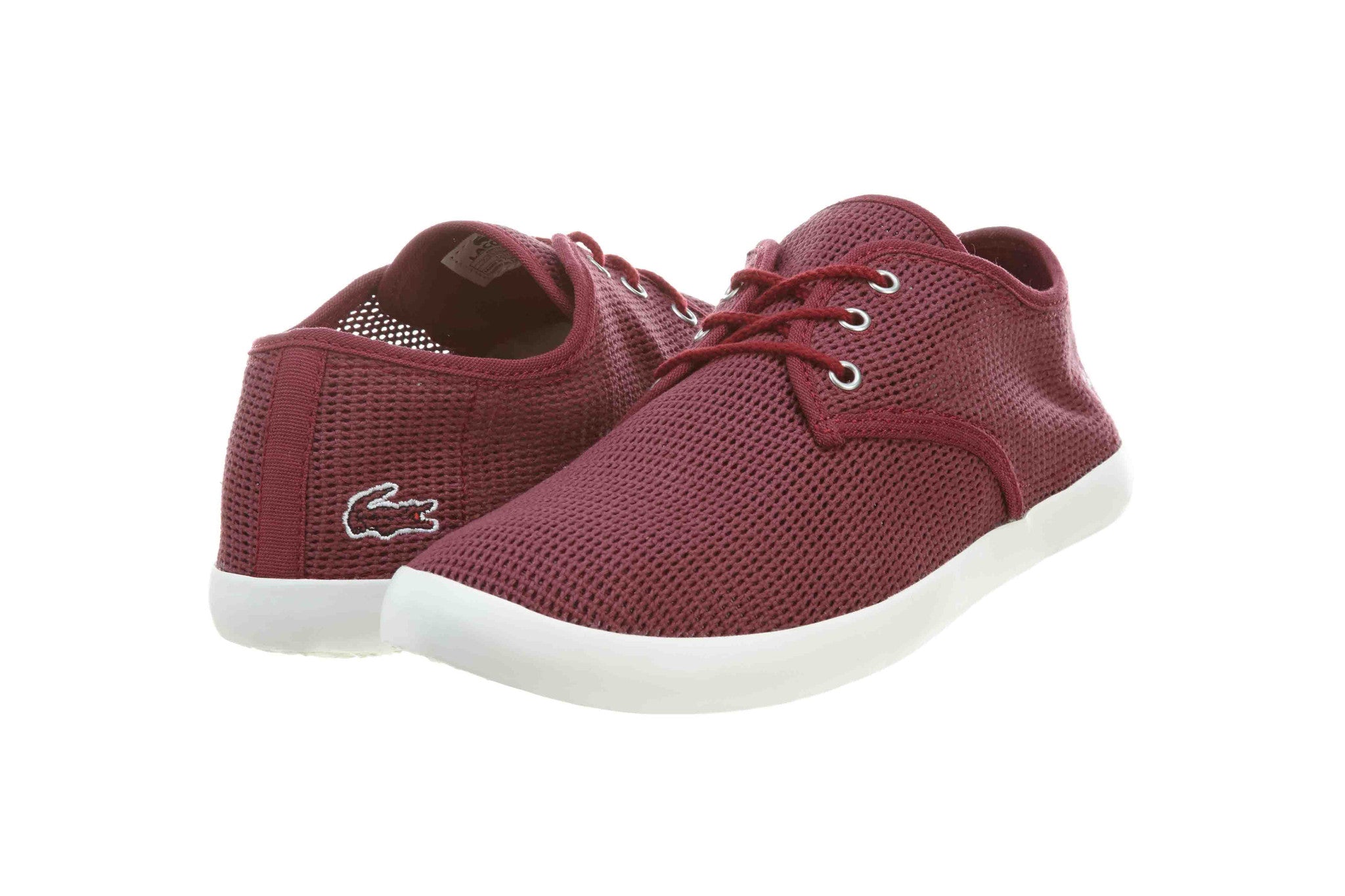 Lacoste Aristide10 Srm Text Dk Red Mens  Style 7-25Srm3015