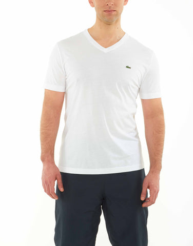 Lacoste Short Sleeve Pima Jersey V neck T-shirt Style # TH6604-51