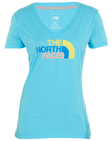 North Face S/s Half Dome V-neck Tee Womens Style : A8u7