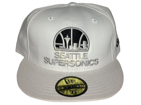 Seattle SuperSonics  New Era Fitted White/Silver/Black 67