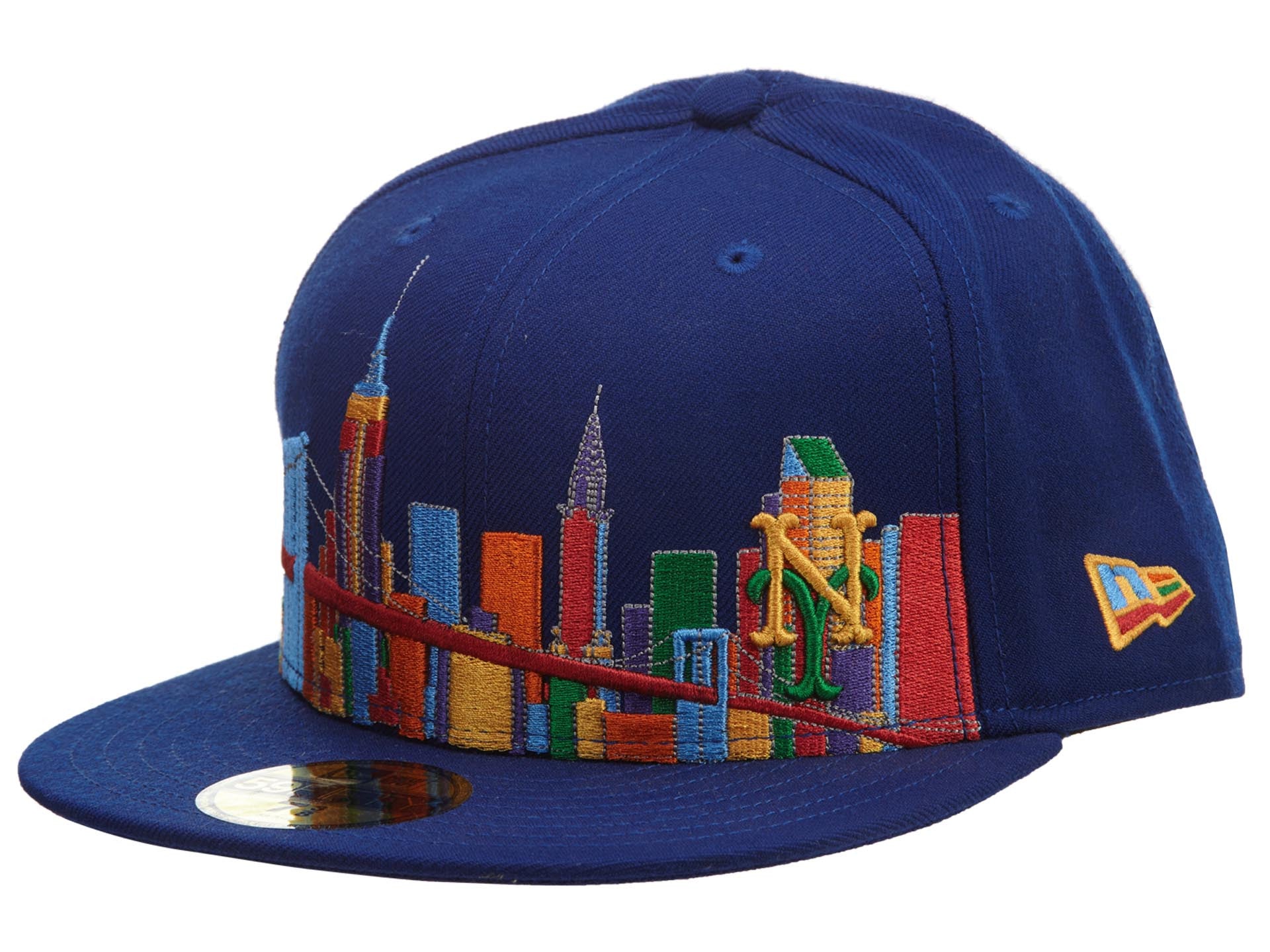 New York Mets New Era Fitted Blue/Yellow/Red 212