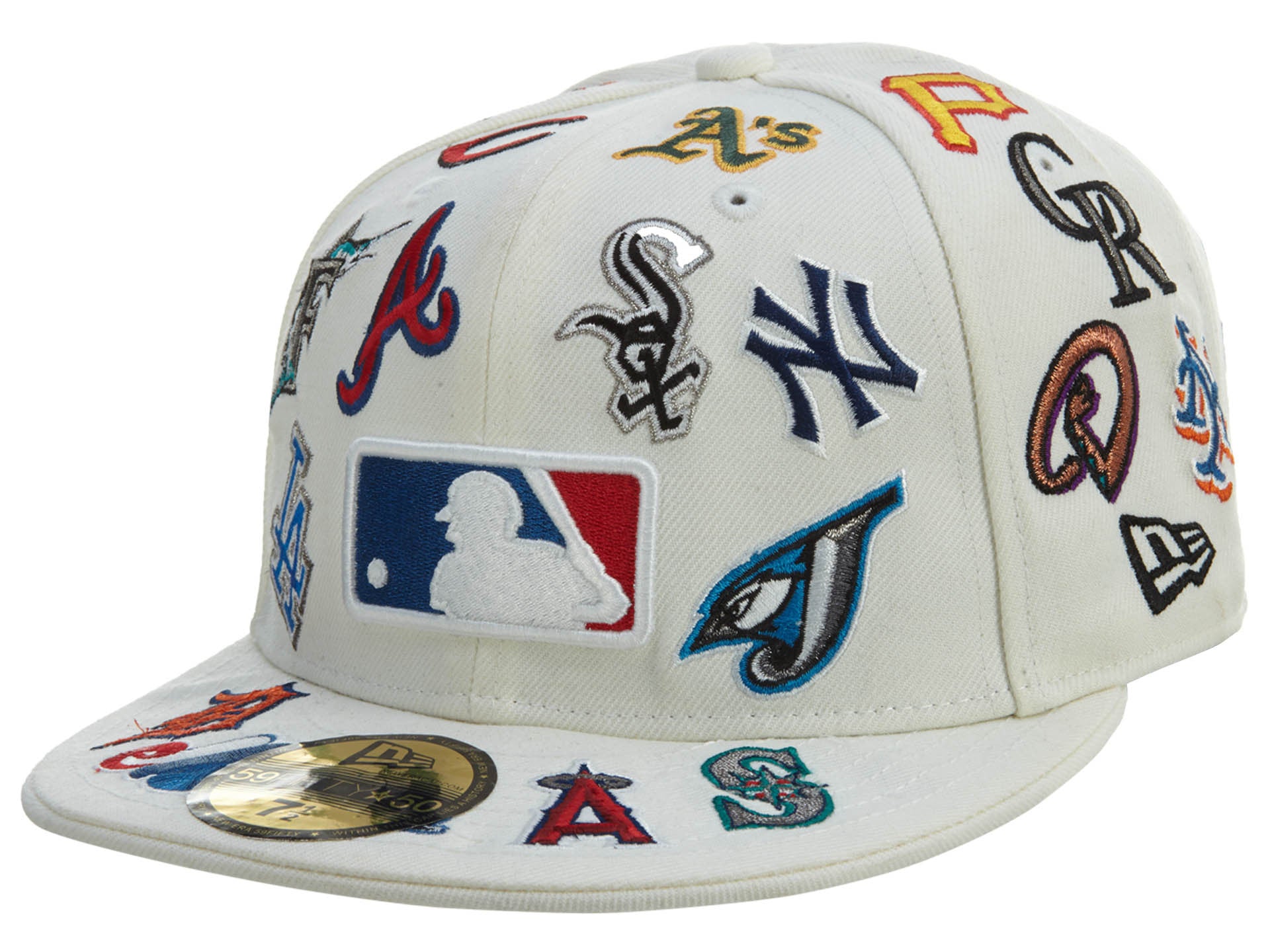 Mixed Teams New Era Fitted White 54
