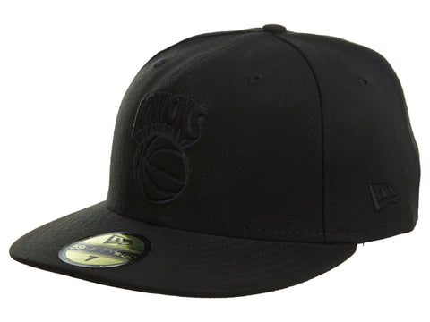 NEW ERA NEW YORK KNICKS FITTED BLACK #407